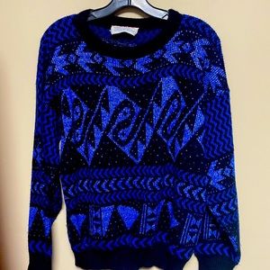 Vintage Glamour Knit Sweater Large